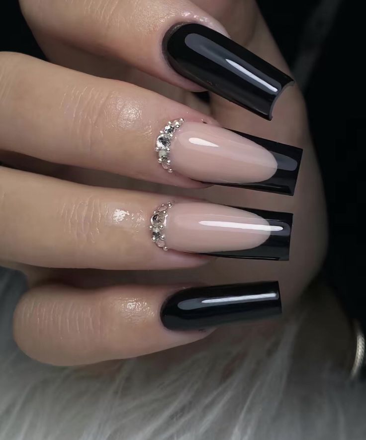 Neutral Nails Acrylic, Kylie Nails, Hoco Nails, Pop Art Nails, Glittery Nails, Simple Gel Nails, Basic Nails, Nails Prom, Kawaii Nails