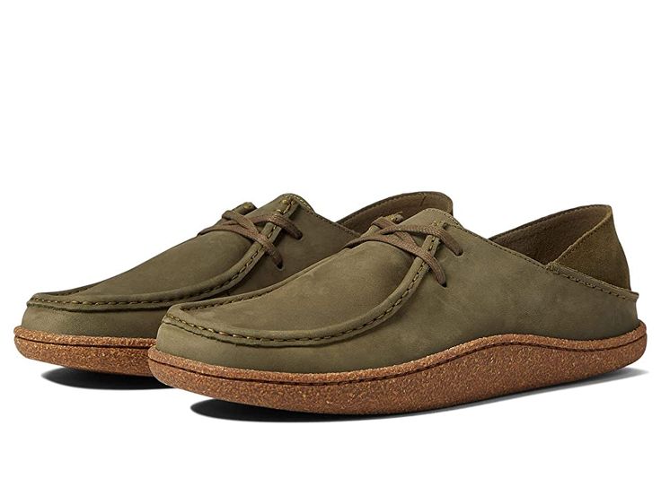 Clarks PiltonWallabee - Men's Shoes : Dark Olive : Bring an offbeat turn to your outfit wearing the Clarks PiltonWallabee Shoes. Leather upper. Leather and textile lining. Lace-up closure. Generously cushioned footbed. Synthetic outsole. Imported. Measurements: Weight: 13 oz Product measurements were taken using size 9, width D - Medium. Please note that measurements may vary by size. Weight of footwear is based on a single item, not a pair. Casual Boots With Textured Sole, Casual Slip-on Boots With Rubber Sole, Casual Moc Toe Boots With Textured Sole, Casual Slip-on Boots With Cushioned Footbed, Casual Walking Boots With Cushioned Footbed, Casual Moc Toe Boots With Branded Insole, Casual Moc Toe Sneakers For Walking, Wallaby Shoes, Mens Clarks