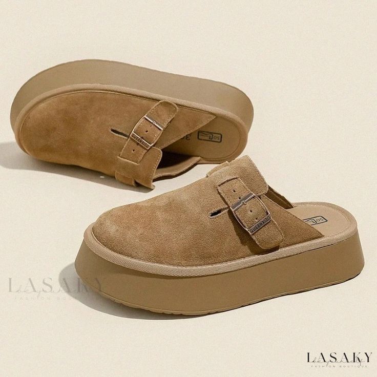 Lasaky - If Shoes, Thick Sole, Comfortable, Half-Slipper, Easy to Slip-On, Outer Wear Trendy Mom Outfits, Work Shoes Women, Party Heels, Outer Wear, Shoe Inspo, Everyday Shoes, Open Toe Sandals, Slipper Shoes, Work Shoes