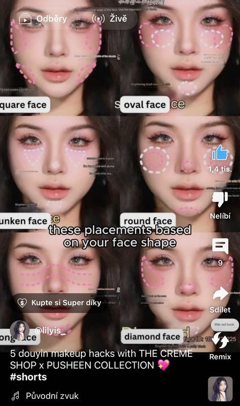 Makeup Diagram, Makeup Tutorials Step By Step, Worst Makeup, Asian Makeup Tips, Oval Face Makeup, Highlighting And Contouring, J Makeup, Asian Makeup Tutorials, Face Charts