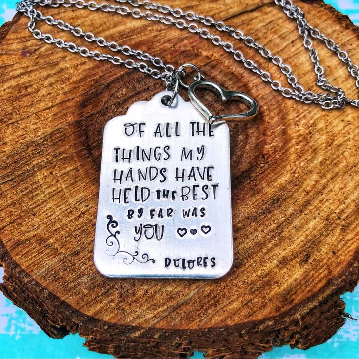 Handstamped By The Seller. 18” Stainless Steel Chain Featuring An Aluminum Tag. Custom Orders Welcome! Memorial Necklace, Infant Loss, Memorial Jewelry, Steel Chain, Metal Stamping, Stainless Steel Chain, Name Necklace, The Things, Hand Stamped