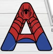 a spiderman font with the letter a in front of it and a computer keyboard