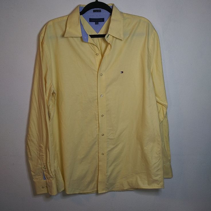 This Shirt Has Been Tried On But Never Worn. Made With The Quality For Which Tommy Hilfiger Is Known. Tommy Hilfiger Long Sleeve Work Shirt, Tommy Hilfiger Long Sleeve Shirt For Work, Tommy Hilfiger Fitted Long Sleeve Shirt, Tommy Hilfiger Long Sleeve Tops For Spring, Tommy Hilfiger Summer Button-up Shirt, Tommy Hilfiger Spring Workwear Shirt, Fitted Casual Tommy Hilfiger Shirt, Tommy Hilfiger Fitted Casual Shirt, Tommy Hilfiger Button-up Summer Tops