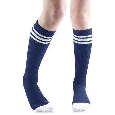 Team Socks Casual Blue Socks For Sports Events, Casual Stretch Socks For School, Casual Non-slip Socks For Sports Events, Breathable Casual Knee-high Sports Socks, Breathable Casual Knee-high Socks For Sports, Casual Breathable Knee-high Socks, Sporty Non-slip Socks For Workout, Casual Breathable Knee-high Socks For Sports, Sporty Stretch Blue Socks