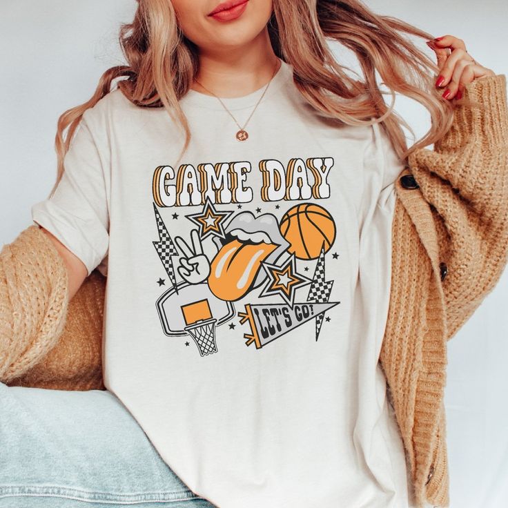 Game Day Basketball Collage Tee - Limeberry Designs Basketball Cheer Shirts Designs, Cheap White School Spirit Shirt, Game Day T-shirt With Screen Print For Sports Season, Collegiate Graphic Print T-shirt For Game Day, Trendy Vinyl Shirt Ideas, Game Day Sports Season T-shirt With Screen Print, Team-colored Graphic T-shirt For Game Day, Team-colored Graphic Print T-shirt For Game Day, School Spirit Tops With Screen Print For Game Day