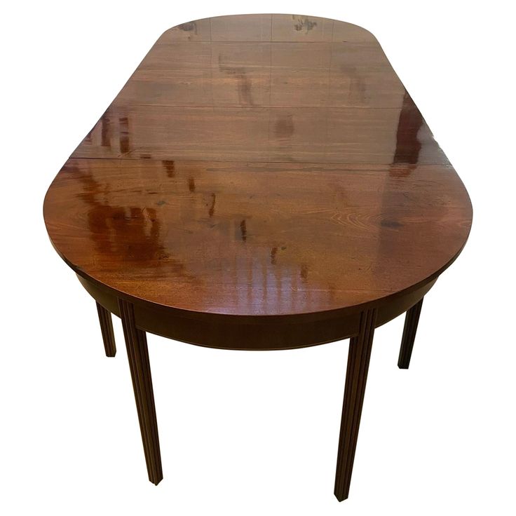 a wooden table that has been stained brown