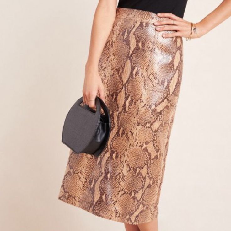 Snake-Printed.Polyester, Spandex Pencil Silhouette Back Zip 29.75"L Forest Green Skirt, Green Tulle Skirt, Sheer Midi Skirt, Gold Sequin Skirt, Pencil Skirt Pattern, Polka Dot Pencil Skirt, Velvet Midi Skirt, Pink Pleated Skirt, Faux Leather Pencil Skirt