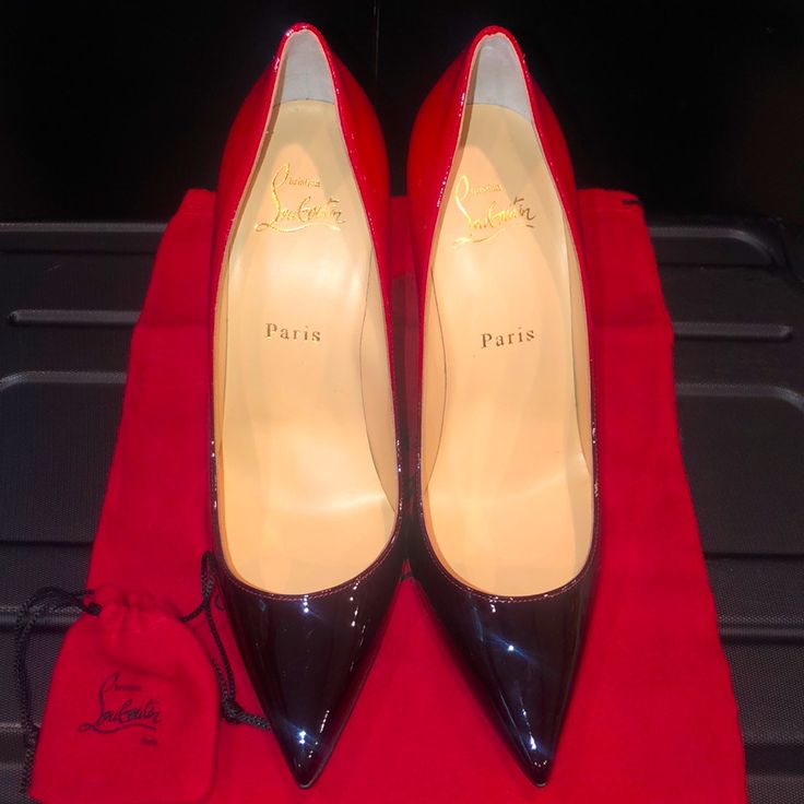 Brand New Ambre Red&Black Red Bottoms Box ,Dust Bag ,And Heel Replacements Included Runs A While Size Small Fits Like 6 1/2 Current Seasonal Style Designer Red Heels For Formal Occasions, Red Designer Heels For Formal Occasions, Red Bottoms, Louboutin Shoes, Seasonal Fashion, Christian Louboutin Shoes, Shoes Women Heels, Black Red, Christian Louboutin