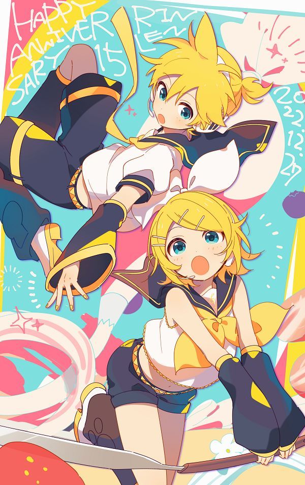 Rin And Len, Len Y Rin, Miku Hatsune Vocaloid, Vocaloid Funny, Vocaloid Characters, Arte Sketchbook, Dessin Adorable, 그림 그리기, Hatsune Miku