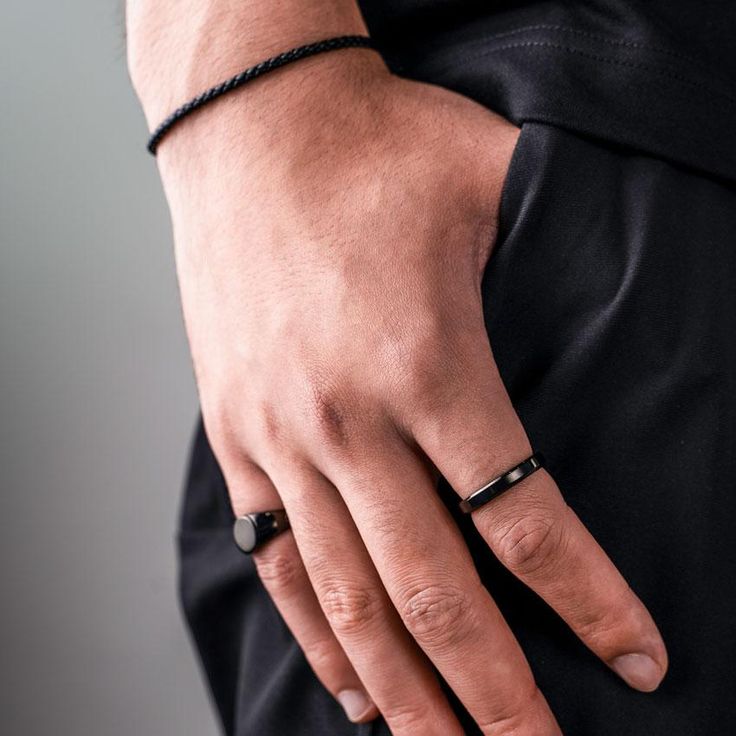 Our Minimal Black Ring has been crafted to be worn on a day-to-day basis or even as a classy finishing piece. Also available in Gold, Silver & Rose Gold. Adjustable Matte Black Modern Jewelry, Modern Matte Black Adjustable Jewelry, Elegant Adjustable Matte Black Jewelry, Elegant Matte Black Adjustable Jewelry, Modern Matte Black Jewelry For Gifts, Modern Matte Black Jewelry As Gift, Modern Matte Black Jewelry As A Gift, Trendy Black Rings For Everyday Wear, Black Trendy Rings For Everyday