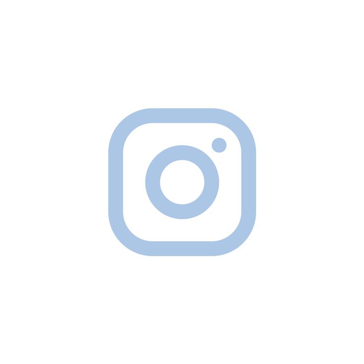 the instagram logo is shown in blue