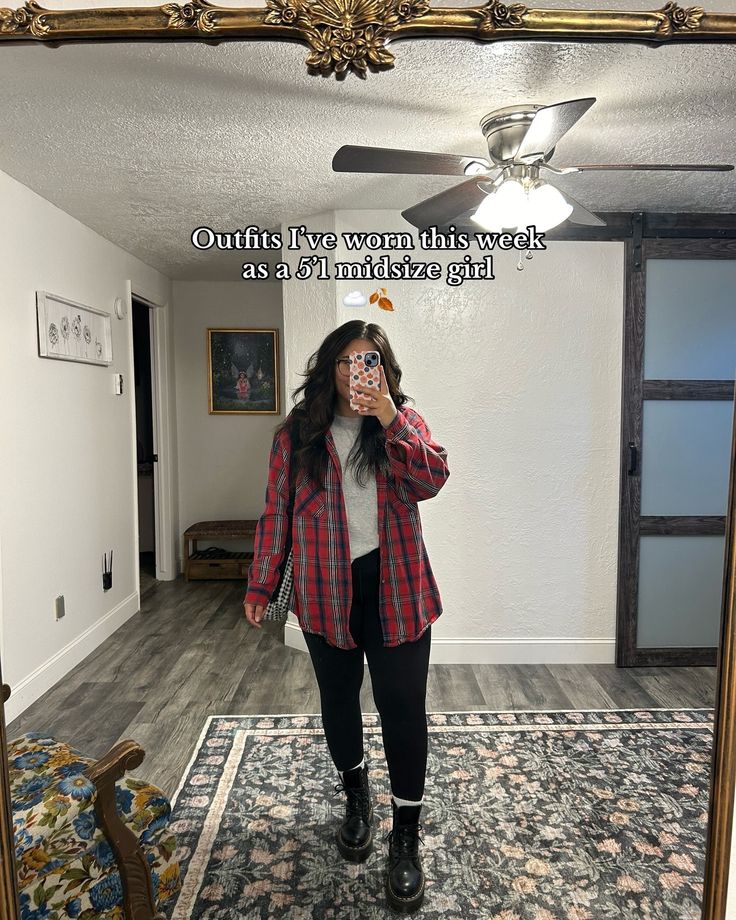 Outfit round up 🤠 linked what I could on my LTK ❤️ thanks so much for shopping my links! 🥺❤️ #ootd #outfit #midsizeootd #midsizestyle #midsizemomstyle #falloutfitideas Fall outfit ideas / fall trends / fall boots / edgy outfits / doc martens outfits / doc martens outfit inspo / midsize style / midsize fall fashion / winter outfit ideas / comfy casual outfits Trendy Outfits With Doc Martens, Doc Martin Winter Outfits, Outfit Ideas Midsize Winter, Jeans And Doc Martens Outfit, Outfit Ideas Comfy Casual, Outfits Doc Martens, Outfit Inspo Midsize, Midsize Fall Fashion, Outfit Ideas Comfy