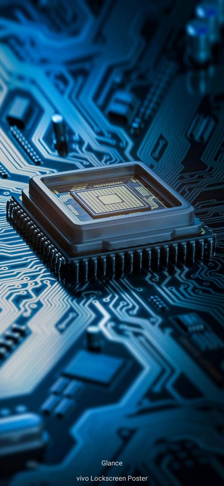 an electronic chip sitting on top of a printed circuit board