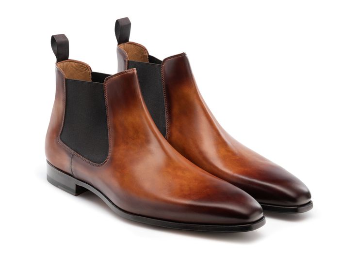 The Shaw is a contemporary Chelsea boot. The slightly shorter height and sleek toe shape give the Shaw a perfectly modern feel. The leather outsole features a rubber island for improved traction and durability. Formal Ankle-high Goodyear Welted Boots, Business Boots With Leather Sole And Almond Toe, Formal Ankle-high Boots With Goodyear Welt, Formal Ankle-high Chelsea Boots With Rubber Sole, Ankle-high Chelsea Boots With Rubber Sole For Formal Occasions, Business Boots With Leather Sole, Ankle-high Calf Leather Chelsea Boots For Formal Occasions, Business Ankle-high Boots With Rubber Sole, Business Calf Leather Boots With Snip Toe