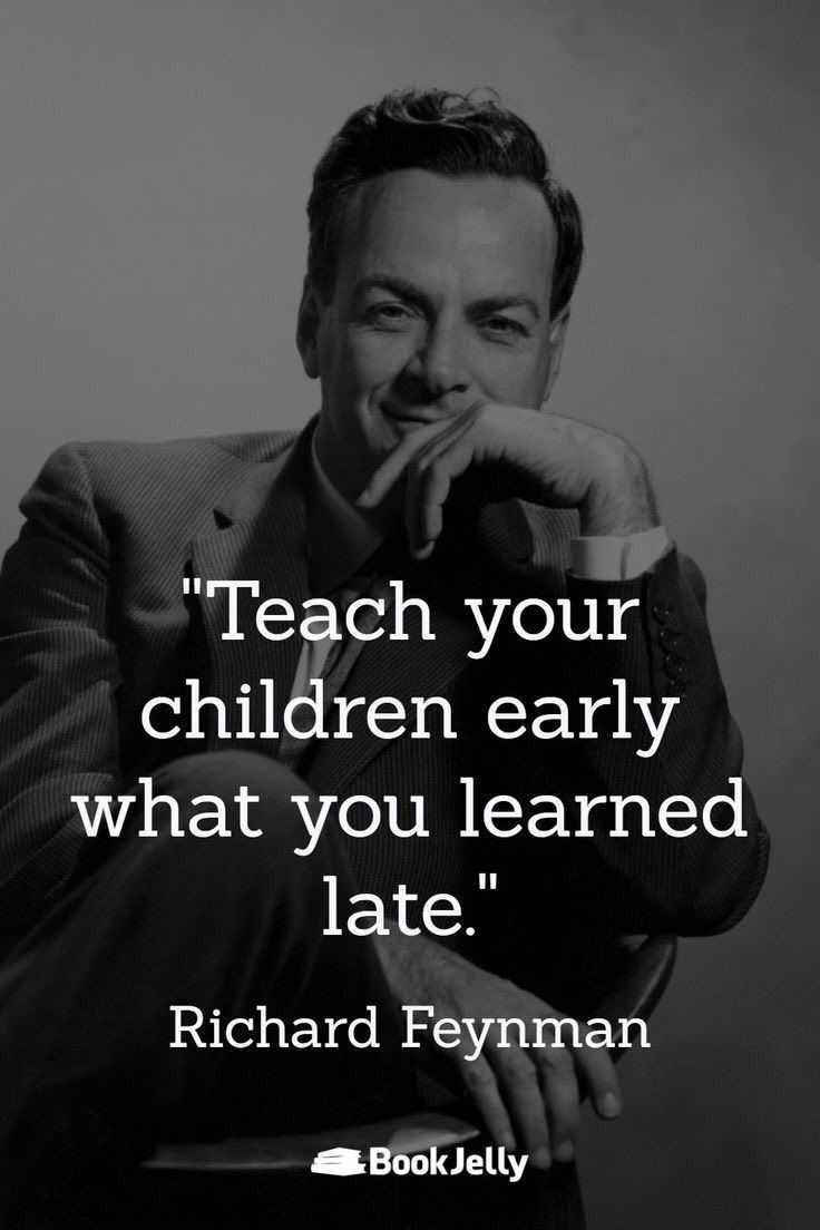 a man in a suit with his hand on his chin and the quote teach your children early what you learned late