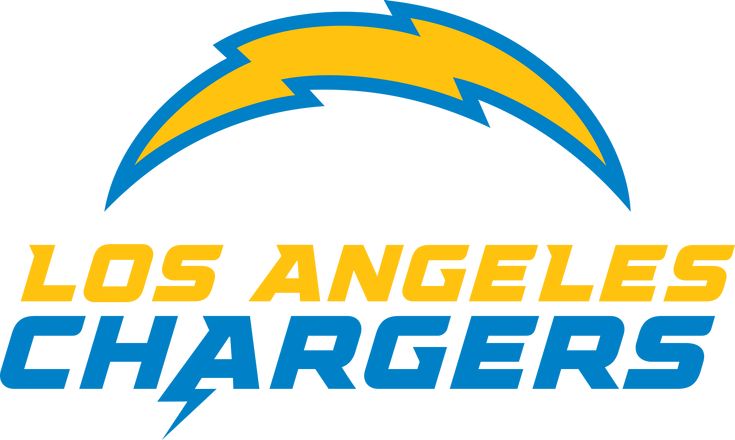 the los angeles chargers logo on a white background