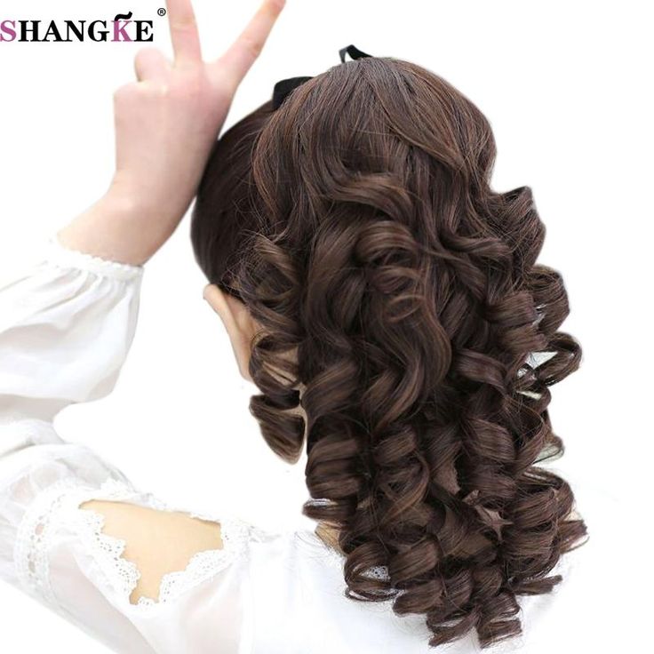 16 Inches Short Curly Ponytails Clip In Fake Hair Extensions – KateStevens Fake Hair Buns, Medium Curly Haircuts, Fake Hair Extensions, Curly Clip Ins, Curly Ponytail, Curly Hair Extensions, Clip In Ponytail, Fake Hair, Curly Hair Women