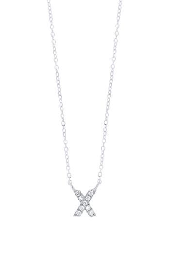 This handcrafted necklace brings polished personality to your stack with a diamond-lined initial pendant. 18" length Total diamond weight: 0.04ct. Color: G Clarity: VS 18k gold/diamond Imported >Diamond Guide Fine Jewelry Diamond Initial Pendant Necklace, Fine Jewelry Diamond Necklace With Initial Pendant, Formal Fine Jewelry Initial Pendant Necklace, Diamond Initial Necklace In White Gold, Fine Jewelry Diamond Initial Necklace With Accents, Luxury White Gold Initial Pendant Necklace, Elegant White Gold Initial Pendant Necklace, Anniversary Single Diamond Initial Pendant Necklace, Luxury Sterling Silver Initial Pendant Diamond Necklace