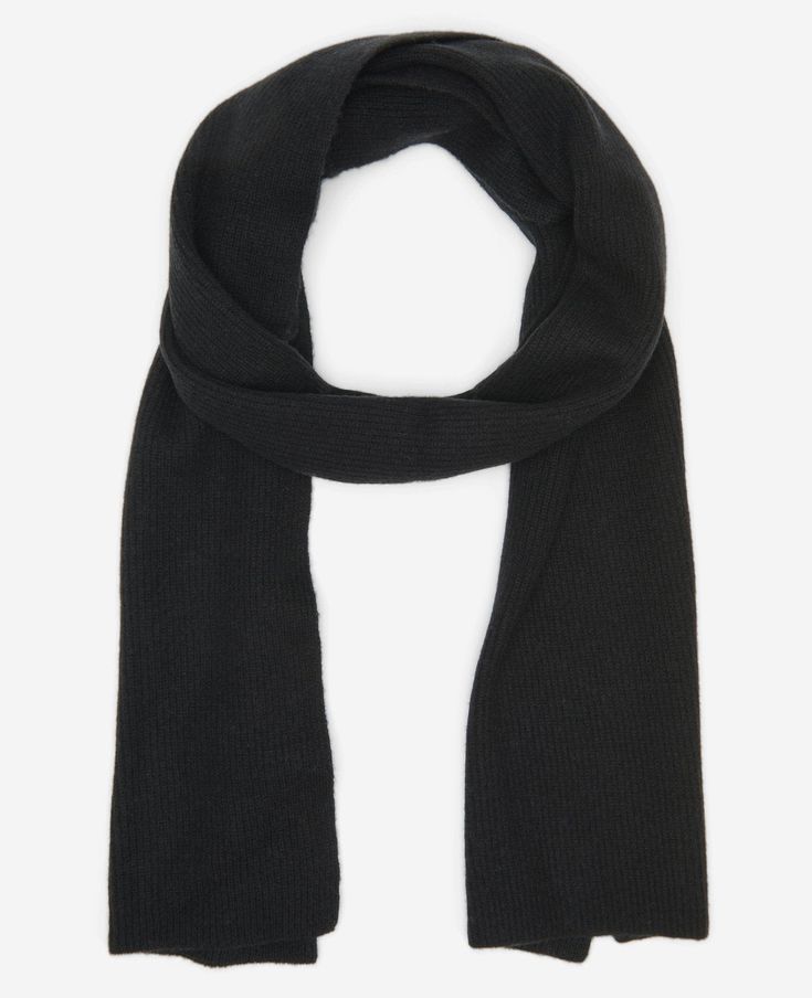 WHAT’S IN IT FOR YOU? Women's knit scarf Soft rib knit Wool cashmere blend A great gift Imported | Kenneth Cole | Site Exclusive! Wool Cashmere Scarf in BLACK Black Cashmere Scarf, Black Wool Scarf, Half Cardigan, Perfect White Tee, Cashmere Outfits, Knitting Women, Wool Scarf, Cashmere Scarf, Knit Scarf