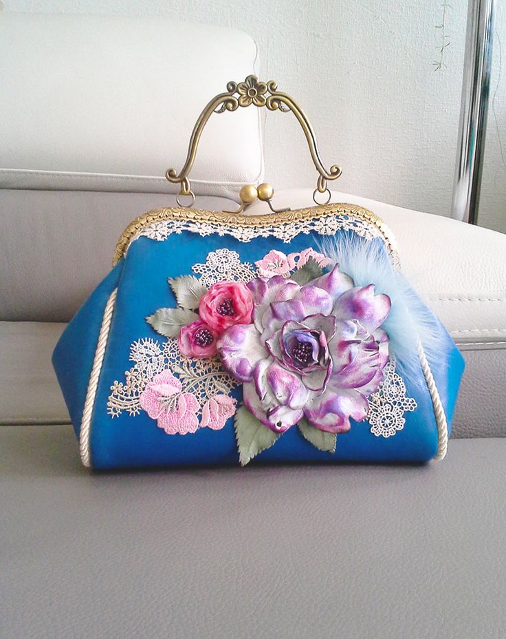 Purses Diy, Embellished Purses, Jean Purse, Floral Handbags, Frame Purse, Diy Handbag, Unique Purses, Purse Vintage, Diy Purse