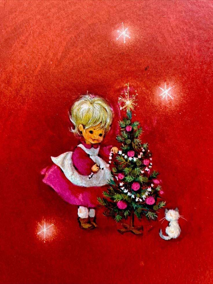 70s Hallmark Pink Pinafore Little Girl Kitten Tiny Tree Stars Vtg XMAS Card USED | eBay Mary Hamilton, Tiny Tree, Vintage Movie Stars, Xmas Greeting Cards, Xmas Greetings, Hallmark Greeting Cards, Pink Xmas, Easter Greeting Cards, Valentines Greetings