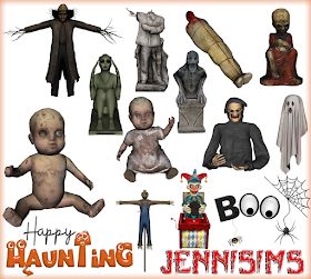 there are many halloween items on this page