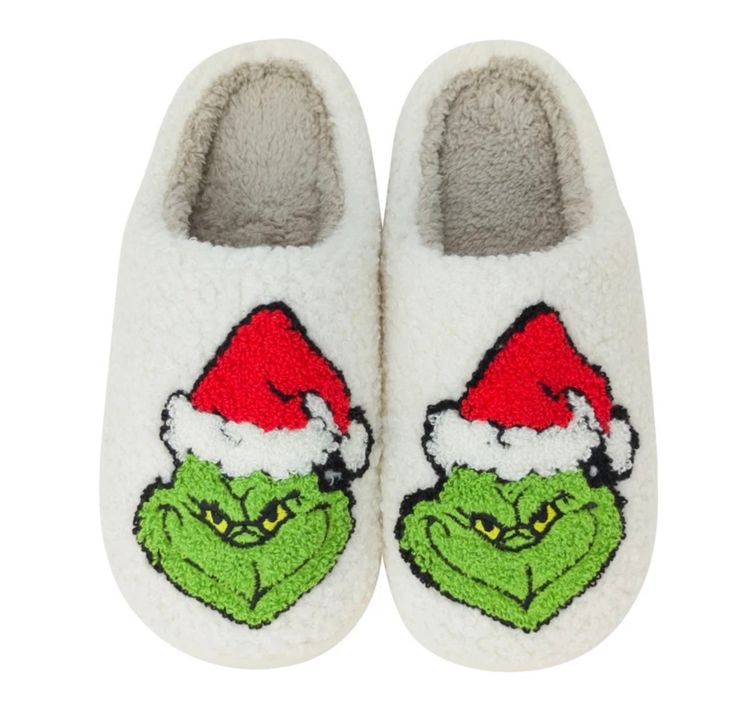 So comfy and cute True to size If in between sizes, we recommend sizing up Slippers have a hard rubber bottom Funny Slippers, Couple Slippers, Holiday Slippers, Grinch Party, Christmas Slippers, Bedroom Slippers, Winter Slippers, Home Slippers, Slippers For Women