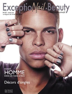 The Traci Moore Phenomenon: The First Male Cover!!! Nails For Men, Men Wearing Makeup, Mens Manicure, Men Nail Polish, Rose Gold Nails Design, Mens Nails, Skin Aesthetics, Hard Nails, Rose Gold Nails