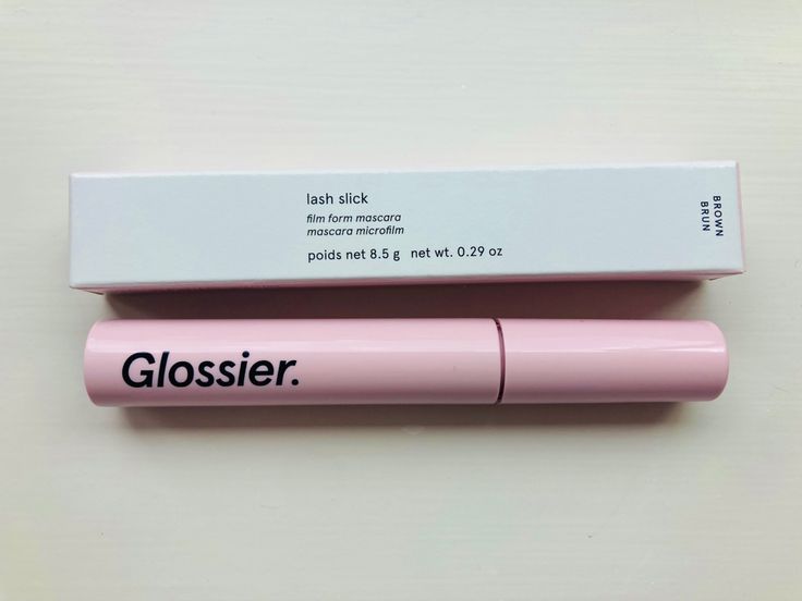 Glossier Lash Serum, Glossier Mascara Brown, Glossier Lash Slick Brown, Mascara Glossier, Liz Core, Mascara Aesthetic, Glossier Mascara, Unrealistic Wishlist, Angelic Beauty