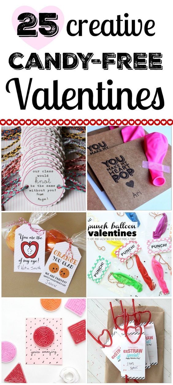 25 creative candy - free valentine's day crafts and activities for kids to make