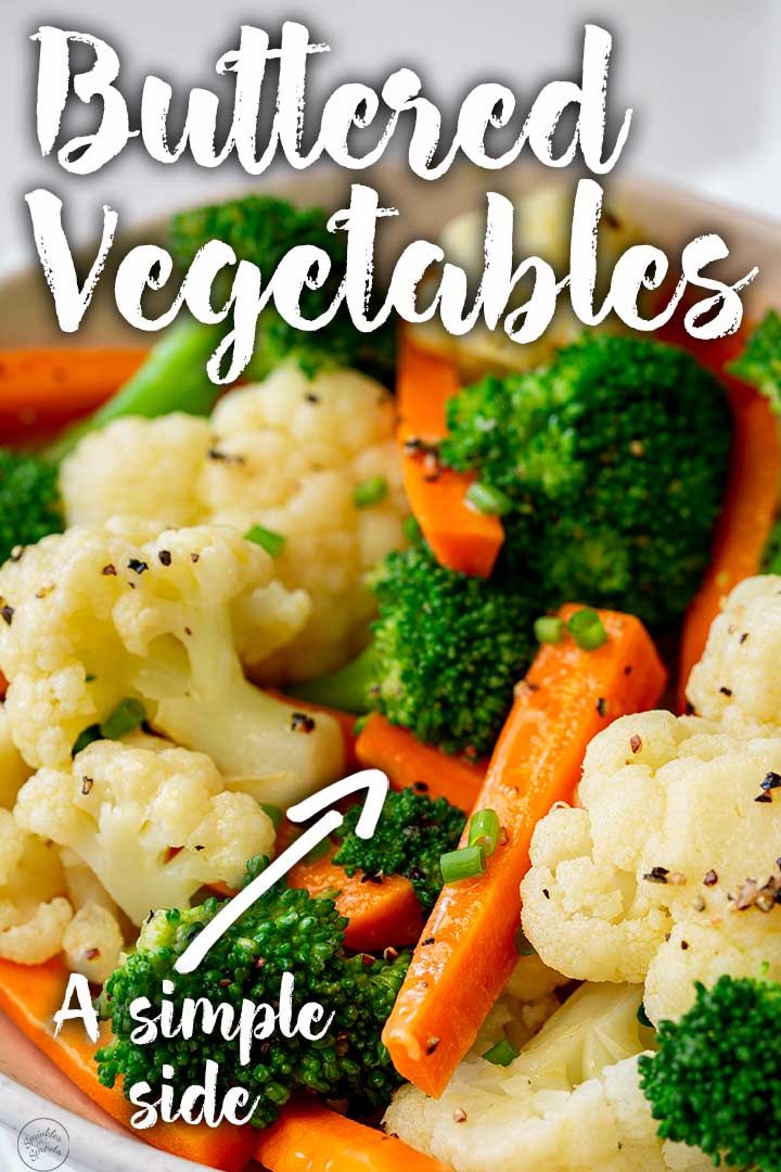 a bowl filled with cauliflower, carrots and broccoli