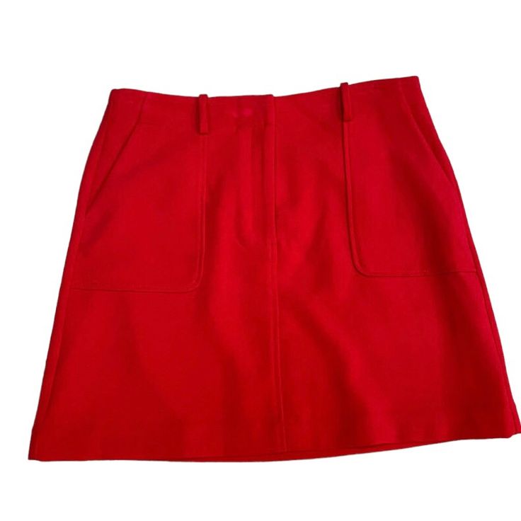 Loft Fully Lined Skirt Nwt. Hook And Zipper In Front. Has Pockets. S2851 Tb533 Red Mini Skirt For Workwear, Red Mini Skirt For Work, Red Mini Skirt For Workwear In Fall, Fitted Red Mini Skirt With Pockets, Red Mini Skirt For Fall Workwear, High Waist Red Mini Skirt With Pockets, Red Mini Skirt With Pockets, Red Pencil Skirt Skort With Lined Skirt, Red Lined Pencil Skirt Skort