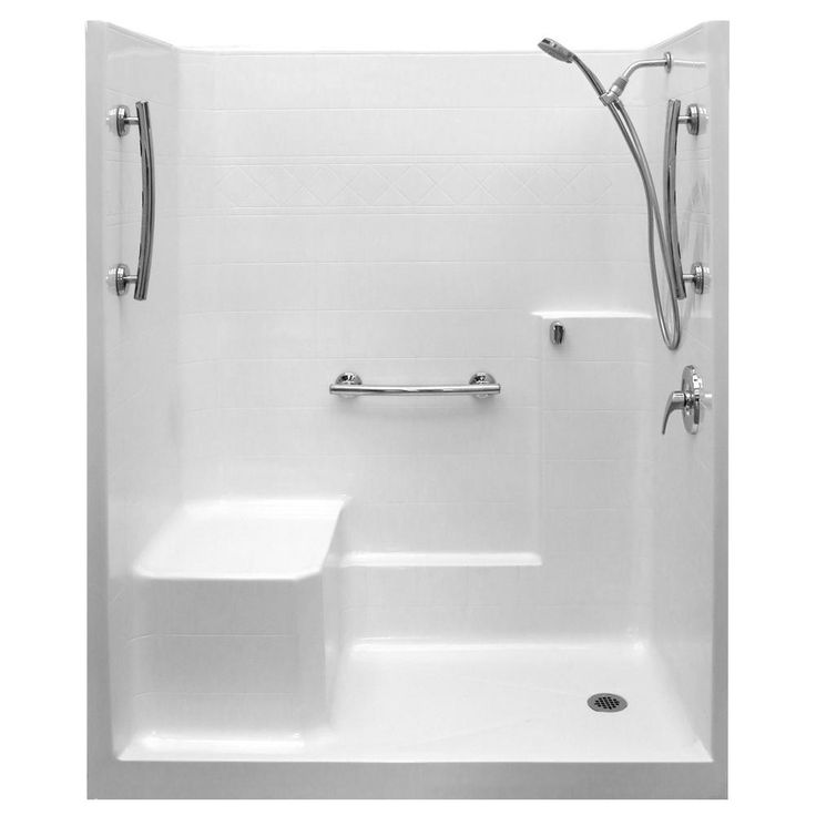 Ultimate-SA 36 in. x 60 in. x 77 in. 1-Piece Low Threshold Shower Stall in White, Shower Kit, Molded Seat, Right Drain - Super Arbor Costco Shower Stall, Corner Shower Seat Lowe's, Walk In Tile Showers With No Door, One Piece Shower Stall Lowe's, Build Your Own Shower Base, Kid Size Bathroom, Walk In Shower No Door Two Shower Heads, Walk In Shower Half Wall No Door, Shower Door Installation