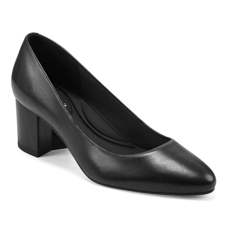 Nwt Easy Spirit Black Cosma Pumps Size: 8.5 Color: Black Brand: Easy Spirit Condition: Nwt, Excellent Heel Height: 2.36" Heel Type: Block Toe Type: Almond Closure Type: Slip On Upper Material: Leather Outsole Material: Manmade Lining Material: Textile Stylish Yet Comfortable, The Cosma Pump Is A Must-Have In Your Wardrobe. This Lightweight Pump Is Engineered With Eflex Technology, With A Flexible Sole For Stability And Traction To Give You Comfort In Every Step. Engineered To Move Like You Do! Womens Espadrilles Wedges, Floor Display, High Heel Dress Shoes, Blue Flip Flops, Easy Spirit Shoes, Spirit Shoes, High Heel Dress, Round Toe Pumps, Easy Spirit