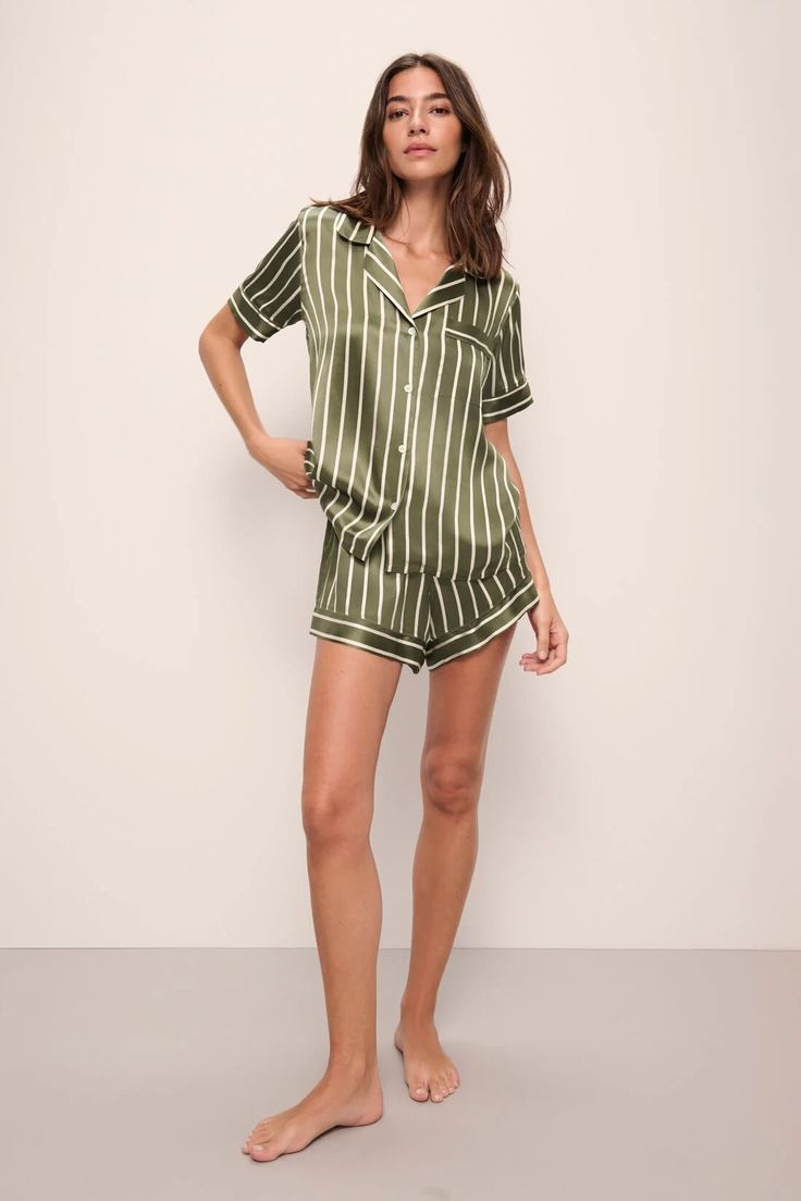 Inez Washable Silk Printed Short PJ Set – Eberjey Elegant Summer Lounging Sets, Classic Summer Sleepwear, Classic Relaxed Fit Pajama Party Sets, Classic Summer Sleepwear For Loungewear, Classic Relaxed Fit Sets For Pajama Party, Classic Sleep Sets With Relaxed Fit, Classic Relaxed Fit Sets For Home, Classic Relaxed Fit Home Sets, Elegant Relax Fit Sleepwear For Pajama Party