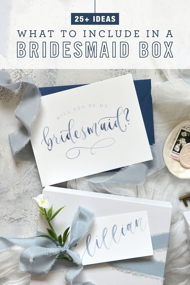 what to include in a bridesmaid box is the perfect way to say i do