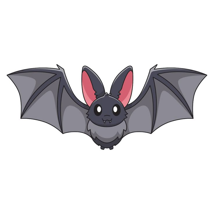 How to Draw a Bat Bat Drawing Cartoon, How To Draw A Bat Step By Step, Bat Oc Art, Bat Cute Drawing, Bat Drawing Cute, Easy Bat Drawing, Simple Bat Drawing, Bat Drawing Easy, Bat Cute