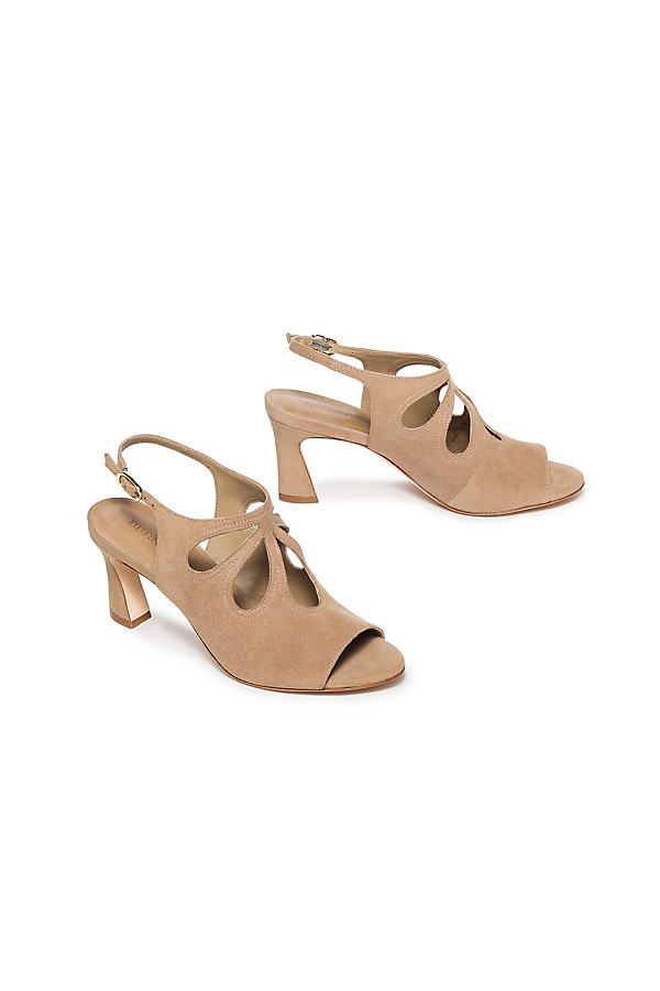 Suede upper Leather insole, sole Buckle styling Imported | Nili Heels by Bernardo in White, Women's, Size: 8, Leather/Suede at Anthropologie Suede Heels With Sculpted Heel And Ankle Strap, Beige Suede Heels With Open Heel, Beige Suede Open Heel Heels, Chic Suede Sandals With Sculpted Heel, Suede Heels With Sculpted Heel For Spring, Suede Open Toe Heels With Sculpted Heel, Sculpted Heel Open Toe Suede Heels, Suede Sandals With Sculpted Block Heel, Suede Open Toe Heels With Padded Heel