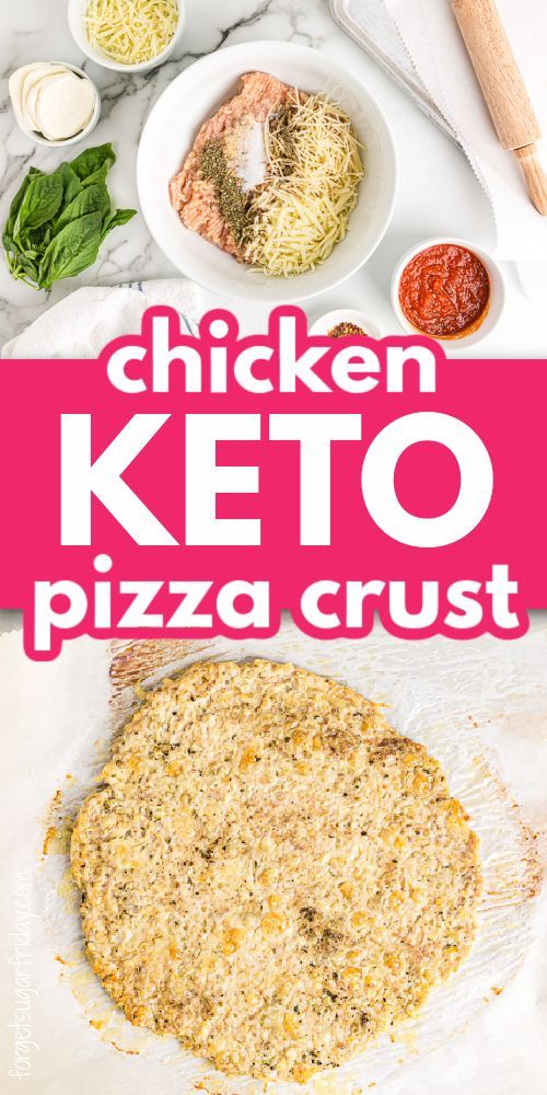 the chicken keto pizza crust is ready to be eaten