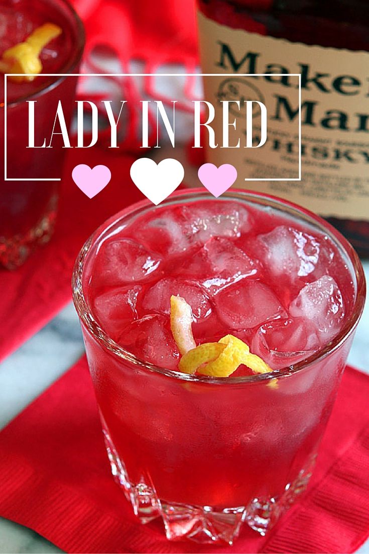 the lady in red cocktail is ready to be served