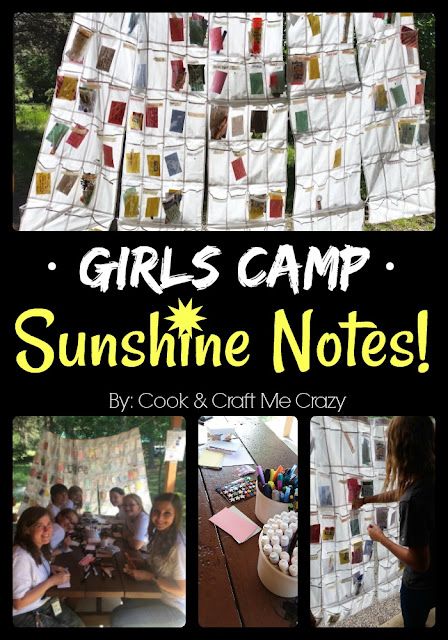 girls camp sunshine notes by cook and craft me crazy book cover art project for kids