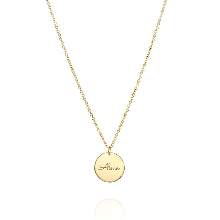 The Chiara necklace is a light gold round disc necklace that you just NEED. Wheather you wear it alone or stacked, with your another necklace or bare alone- it's perfect. Add a personal touch to your Chiara necklace with an engraved portrait of a loved one on one side and their name engraved on the opposite side. If you can dream it- we can make it happen. All features can be customized! Talk to us, we love making custom designs. Our jewelry is carefully handmade in our atelier To order by phone call +972(0)722991000 Disc Necklace, Engraved Necklace, Phone Call, Make It Happen, 18k Rose Gold, Personal Touch, Gold Necklace, Wear It, White Gold