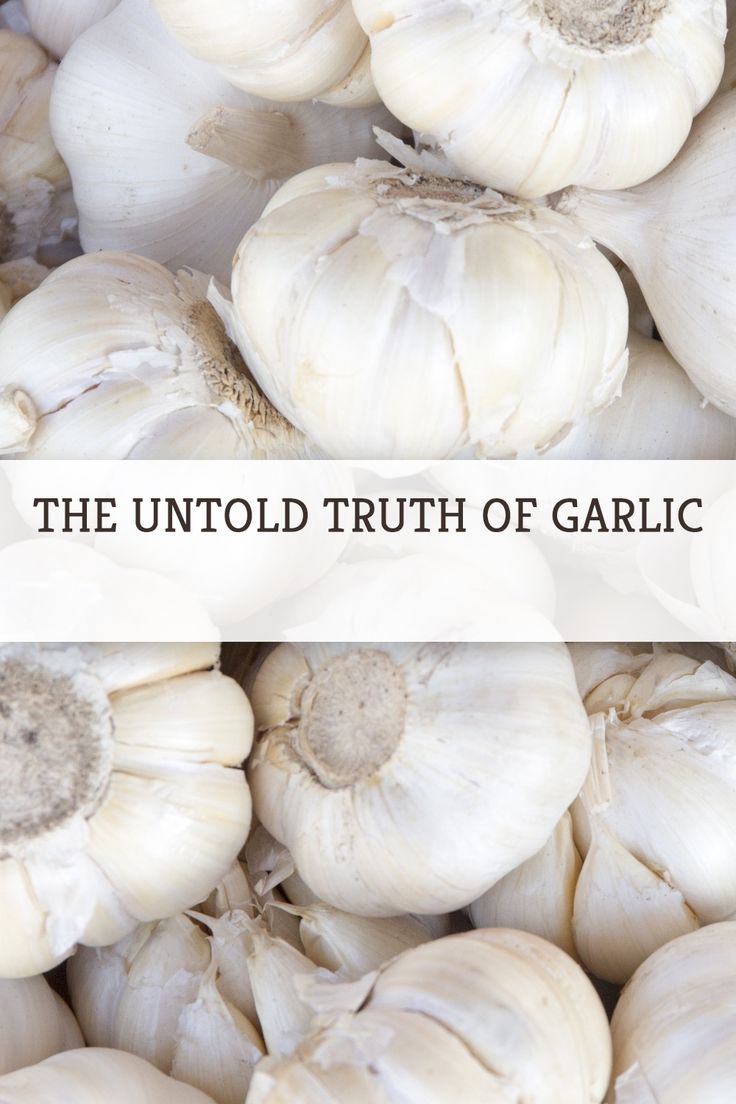 the unto truth of garlic is that it's hard to tell