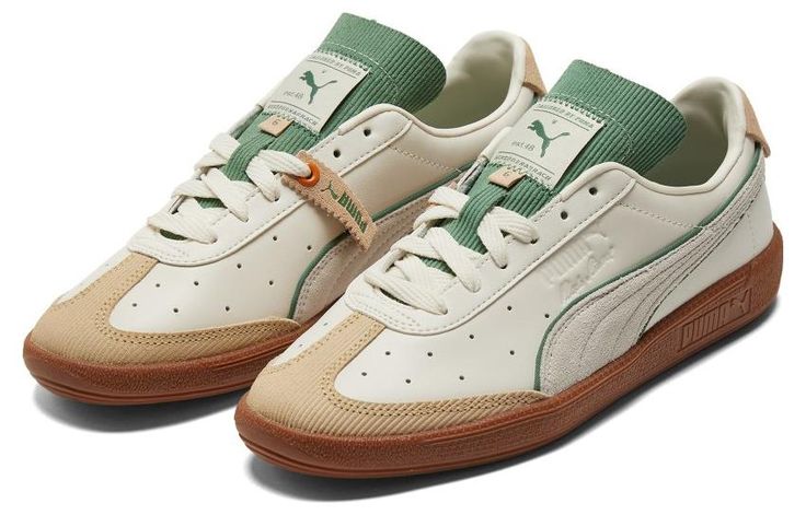 PUMA Vlado Stenzel Pl 'White Green' 386343-01 (SNKR/Skate/Unisex/Low Top/Non-Slip/Wear-resistant) Puma Vlado Stenzel, White Retro Outdoor Sneakers, Men’s Sneakers, Vintage Sneakers, Green Sneakers, Cute Sneakers, Hype Shoes, Puma Sneakers, Shoe Inspo