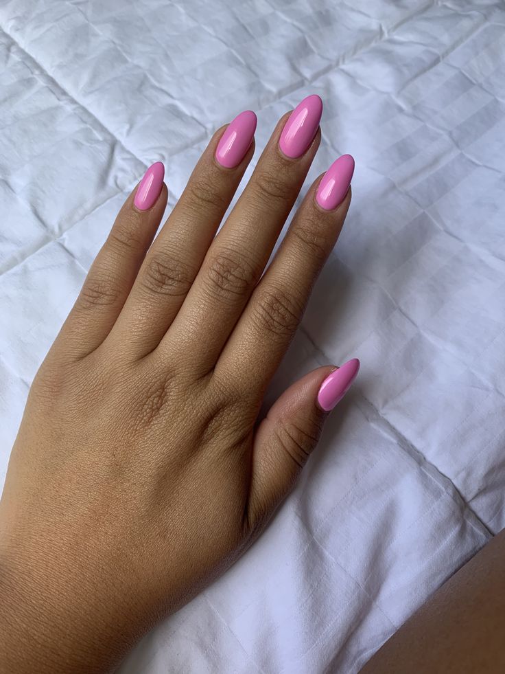 Brand- DND...Color- 018 Violet Pink Dnd 018 Violet Pink, Dnd Violet Pink, Almond Pink Nails, Opi Nails, Beauty Product, Pink Nails, Nail Inspo, Nail Colors, You Nailed It