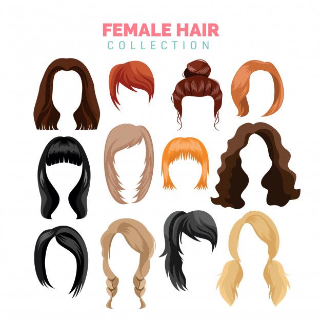 a collection of female hair styles