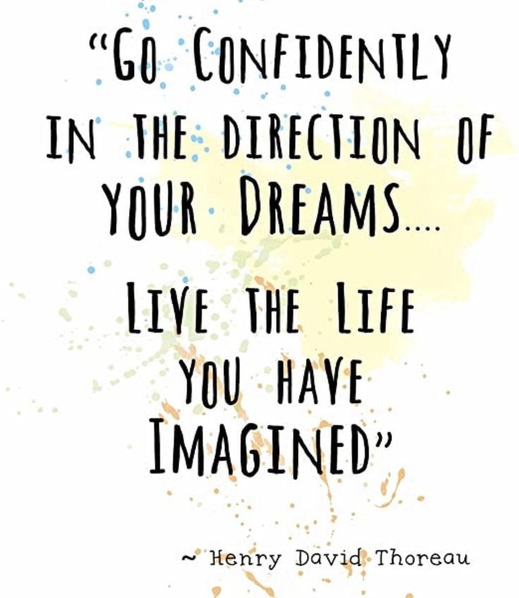 a quote from henry david thor about the life you have to be in your dreams