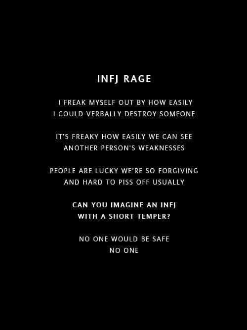 Rage Infj Rage, Infj Empath, Personalidad Infj, Short Temper, Infj Traits, Infj Psychology, Short Fuse, Intj And Infj, Infj Type