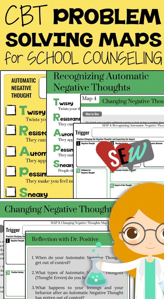 Cognitive Behavioral Therapy (CBT) can be an incredibly effective tool in school settings. It is skill based, short term, and problem specific. These CBT Maps are great for helping kids practice the skills taught in counseling sessions through a concrete format with engaging characters. Check out the other Helper Squad Products for more ways to practice CBT Skills and Problem Solving in counseling. Social Emotional Workshop. Cbt Skills, Cbt Activities, Group Counseling Activities, School Counseling Lessons, Individual Counseling, Counseling Kids, Counseling Lessons, Behavior Interventions, Elementary Counseling