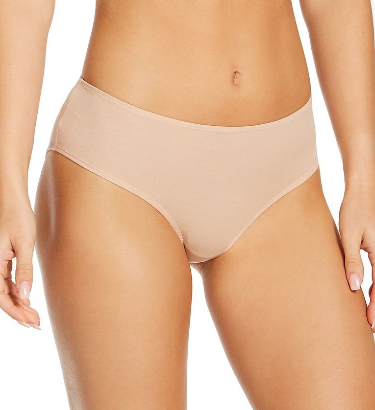 So light and soft, you'll forget you even have them on! Made of eco-friendly, organic Pima cotton and spandex. Covered elastic waistband provides a snug fit. Designed with soft, organic Pima cotton for a "barely there" feel. Superior quality Pima cotton is grown without pesticides. Seamless rear. Mid-rise. Moderate, "cheeky" rear coverage. Sewn-in fabric care tag at inner side. Cotton crotch liner. Skin Women's Galia Hipster Panty in Macadamia (OCL62) | Size Large | HerRoom.com Care Tag, Pesticides, Macadamia, Pima Cotton, Fabric Care, Snug Fit, Mid Rise, Eco Friendly, Spandex